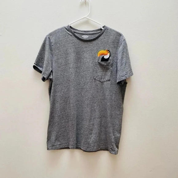 Old Navy - Soft Washed Grey Toucan T-shirt - Picture 3 of 7